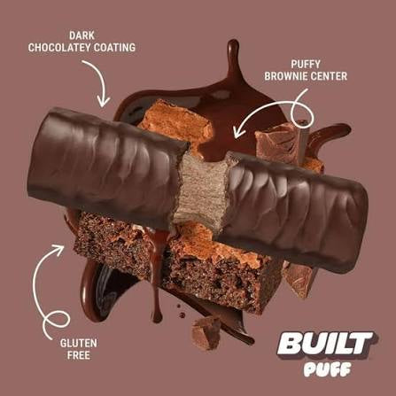 Built Puff Protein Bar Variety Twin Pack, Brownie Batter & Salted Caramel, 17g Protein, 13 – alternate product view 3