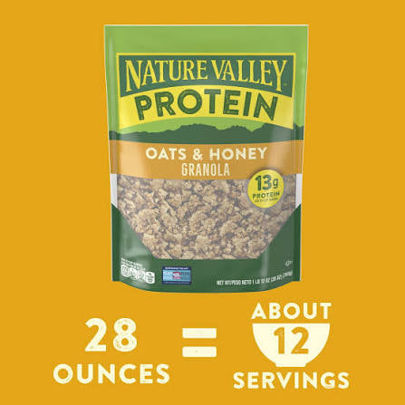 Nature Valley Protein Oats and Honey Granola, 13g Protein, 28 oz. – alternate product view 4