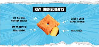 Wilde Protein Crackers, Smoked Gouda, 12g Protein, 7.4 oz. – alternate product view 5