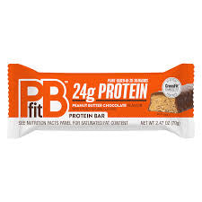 PBfit Peanut Butter Chocolate Protein Bars, 40/30/30 Macros, 24g Plant-Based Protein, 12 pk./2.47 – alternate product view 2