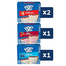 Pop-Tarts Frosted Strawberry, Cherry & Blueberry Variety Pack, 48 ct. – alternate product view 3