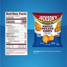 Jackson's Sea Salt Variety Pack, Sweet Potato Chips, Classic Kettle Chips, Super Veggie Straws, 24 – alternate product view 3