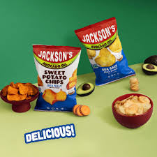 Jackson's Sea Salt Variety Pack, Sweet Potato Chips, Classic Kettle Chips, Super Veggie Straws, 24 – alternate product view 2