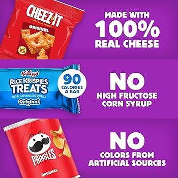 Cheez-It, Pringles, Rice Krispies Treats, Kids Snacks, Sweet and Salty Variety Pack, 40 ct. – alternate product view 4