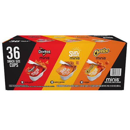 Frito-Lay Variety Pack of Mini Snacks and Chips, Action Cup Mix, 36 ct. product packaging