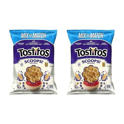 Tostitos Scoops Tortilla Chips, 2 pk. product packaging