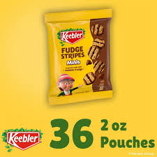 Keebler Fudge Stripes Minis, Original Shortbread Cookies Coated in Keebler Fudge, 36 ct./2 oz. – alternate product view 2