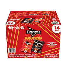 Doritos Protein Tortilla Chips Variety Pack, 14 ct./1.3 oz. product packaging