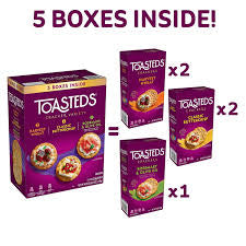 Toasteds Variety Pack Crackers, 5 pk./8 oz. – alternate product view 3