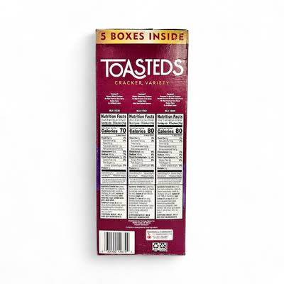 Toasteds Variety Pack Crackers, 5 pk./8 oz. – alternate product view 2