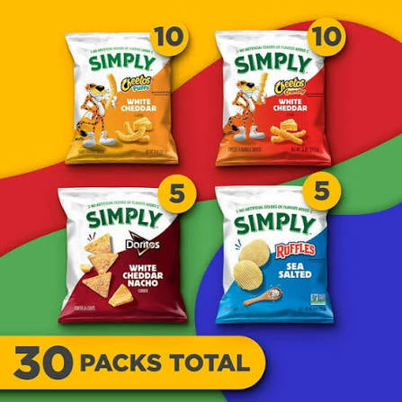 Frito-Lay Simply Snacks and Chips Variety Pack, 30 ct./0.875 oz. – alternate product view 2