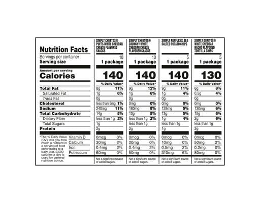 Frito-Lay Simply Snacks and Chips Variety Pack, 30 ct./0.875 oz. – alternate product view 3