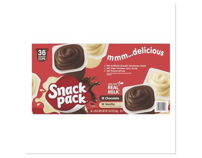 Snack Pack Chocolate & Vanilla Pudding Variety Pack, 36 Count – alternate product view 2
