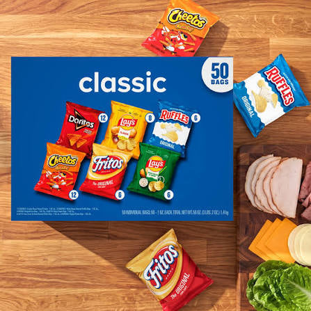 Frito-Lay Classic Mix Snacks and Chips Variety Pack, 50 Count – alternate product view 3