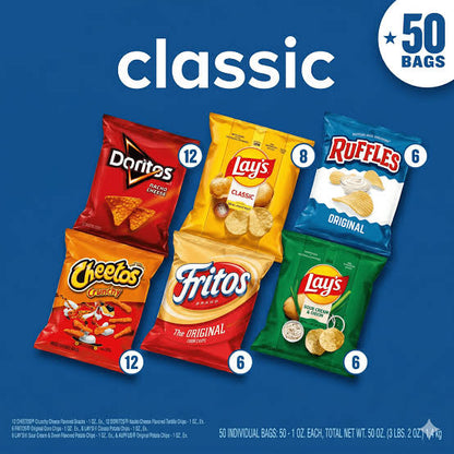 Frito-Lay Classic Mix Snacks and Chips Variety Pack, 50 Count – alternate product view 2