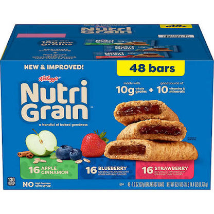 Nutri-Grain Bars Variety Pack, 48 ct. product packaging
