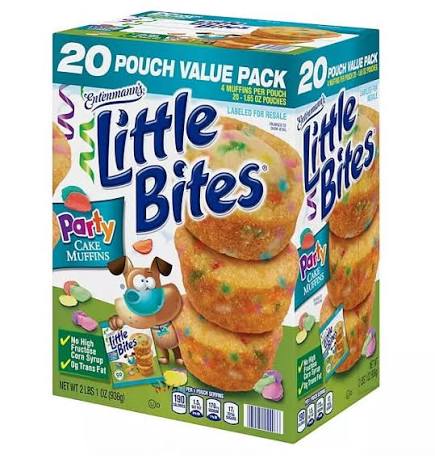Little Bites Party Cake Mini Muffins Multipack, 20 ct. product packaging