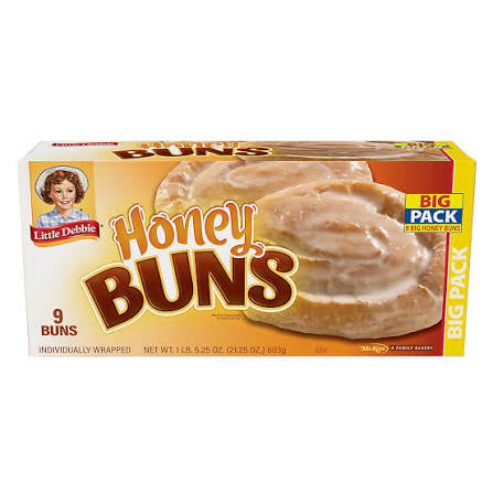 Little Debbie Honey Buns, 9 pk./20.98 oz. product packaging