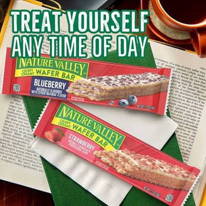 Nature Valley Crispy Creamy Wafer Bars Variety Pack Strawberry and Blueberry, 28 ct./1.3 oz. – alternate product view 5