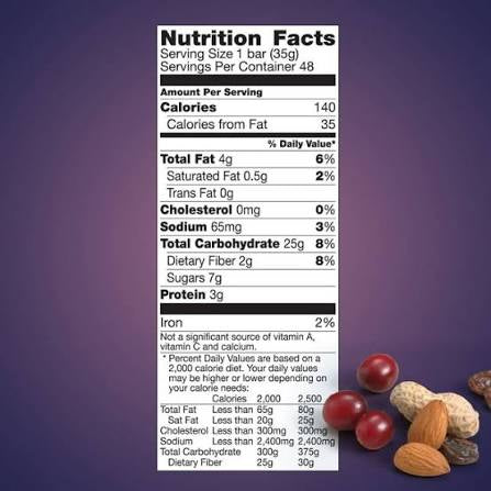 Nature Valley Fruit & Nut Trail Mix Chewy Granola Bars, 48 ct. – alternate product view 2