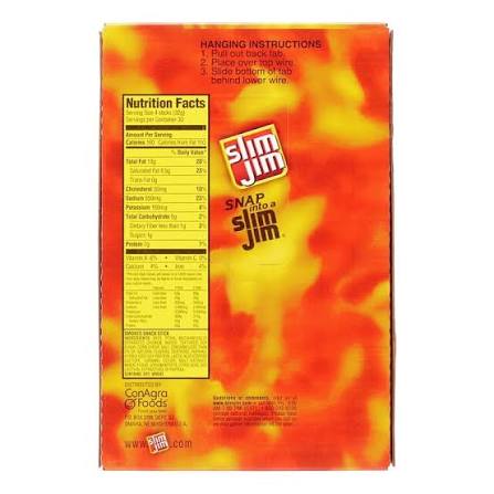 Slim Jim Smoked Snack Sticks, 120 ct./0.28 oz. – alternate product view 2