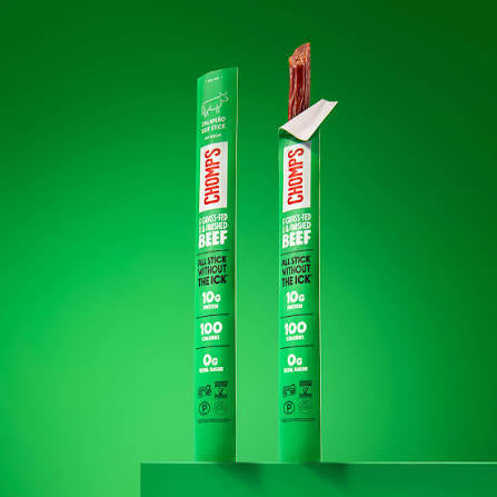 Chomps Jalapeno Grass-Fed Beef Meat Sticks, 12 ct./1.15 oz. – alternate product view 3