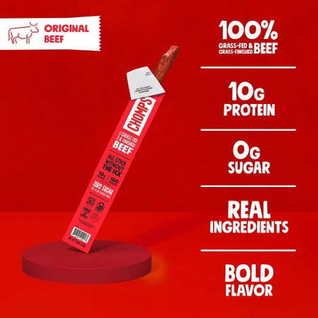Chomps Original Grass-Fed Beef Snack Sticks, 12 ct. – alternate product view 3