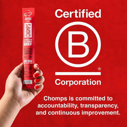 Chomps Original Grass-Fed Beef Snack Sticks, 12 ct. – alternate product view 5