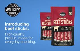 Wellsley Farms Original Beef Sticks, 12 pk./1.15 oz. – alternate product view 2