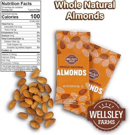Wellsley Farms 100 Calorie Almond Packs, 32 ct. – alternate product view 2