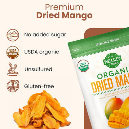 Wellsley Farms Organic Dried Mango, 20 oz. – alternate product view 3