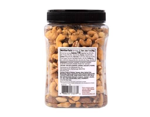 Wellsley Farms Roasted Unsalted Fancy Mixed Nuts, 40 oz. – alternate product view 2
