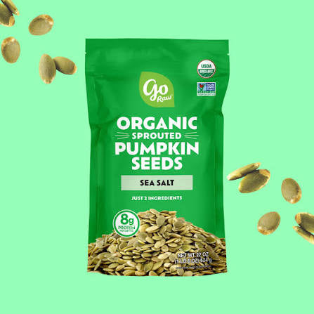 Go Raw Organic Sprouted Pumpkin Seeds with Sea Salt, 18 oz. – alternate product view 4