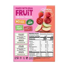 Bear Real Fruit Snack Rolls Variety Pack, Strawberry Apple and Raspberry Pineapple, 16 ct./0.7 oz. – alternate product view 3