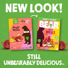 Bear Real Fruit Snack Rolls Variety Pack, Strawberry Apple and Raspberry Pineapple, 16 ct./0.7 oz. – alternate product view 4
