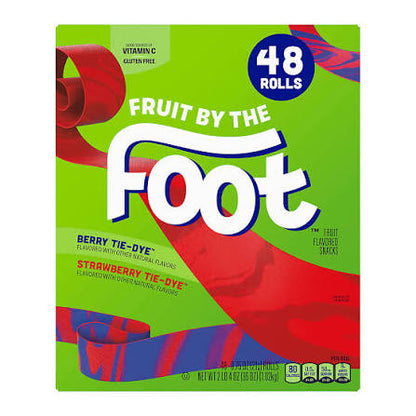 Fruit by the Foot Variety Pack, Strawberry and Berry Tie Dye, 48 ct. product packaging