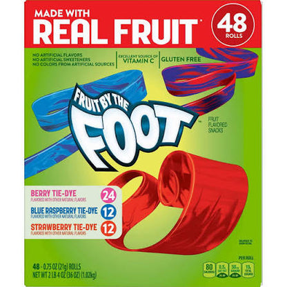 Fruit by the Foot Variety Pack, Strawberry and Berry Tie Dye, 48 ct. – alternate product view 2