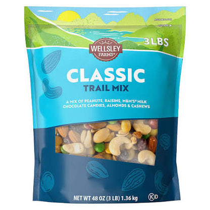Wellsley Farms Classic Trail Mix, 48 oz. product packaging