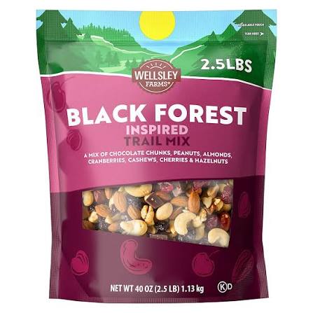 Wellsley Farms Black Forest Inspired Trail Mix, 40 oz. product packaging