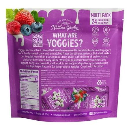 Nature's Garden Mixed Berry Probiotic Yoggies, 24 ct. – alternate product view 2