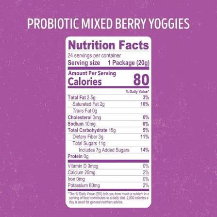 Nature's Garden Mixed Berry Probiotic Yoggies, 24 ct. – alternate product view 3
