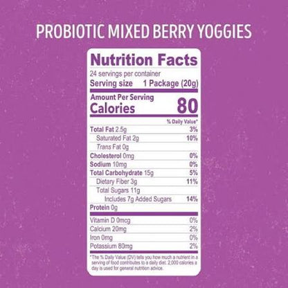 Nature's Garden Mixed Berry Probiotic Yoggies, 24 ct. – alternate product view 3