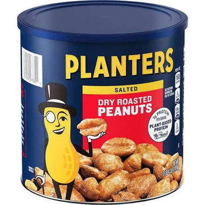 Planters Dry Roasted Peanuts, 52 oz. product packaging