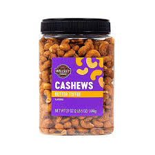 Wellsley Farms Butter Toffee Flavored Cashews, 37 oz. product packaging