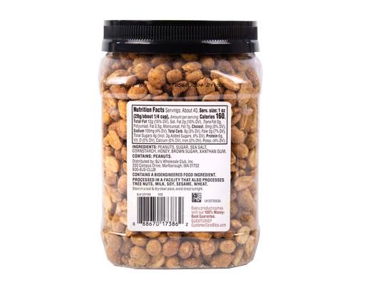 Wellsley Farms Honey Roasted Dry Roasted Peanuts, 40 oz. – alternate product view 2