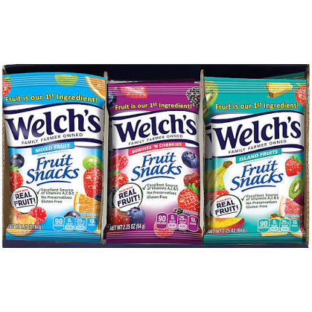 Welch's Fruit Snacks Tray, 20 ct. product packaging