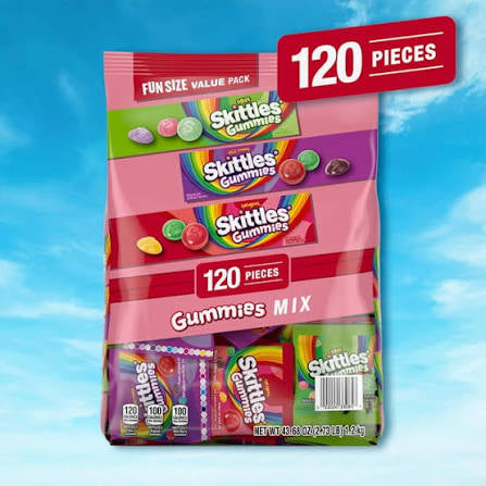 Skittles Gummies Fun Size Candy Variety Pack, 120 ct. – alternate product view 3