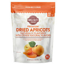 Wellsley Farms Premium Dried Apricots, Aromatic and Sweet, 32 oz. product packaging