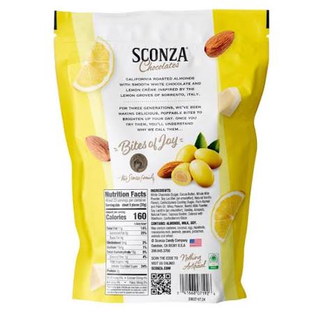 Sconza Limoncello Almonds, 16 oz. – alternate product view 2