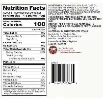 Wellsley Farms Gourmet Dried California Plums, 44 oz. – alternate product view 3